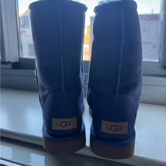 UGG Blue Suede Boots with Tan Soles - Picture 2 of 7